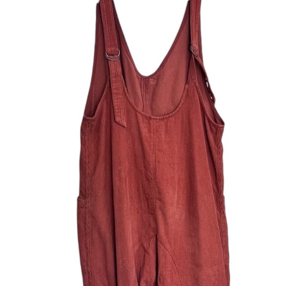 Free People We The Free High Roller Ribbed Corduroy Jumpsuit Overall Medium - Picture 5 of 9
